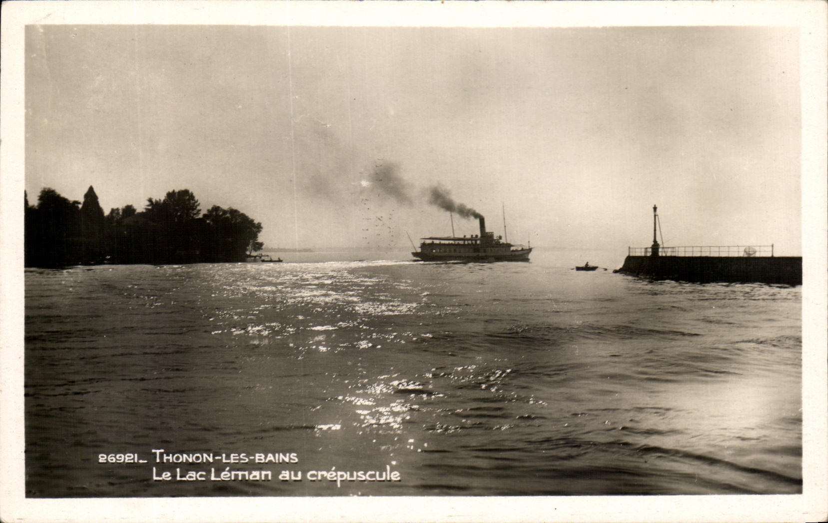 Thonon-les-Bains — Le Lac Léman au crépuscule — Édition des Quatre-Cigogneaux