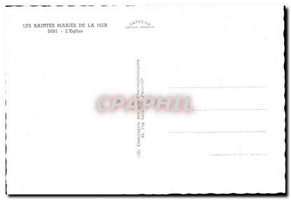 Les Saintes-Maries-de-la-Mer — L'Église — Ektacap — Achterkant