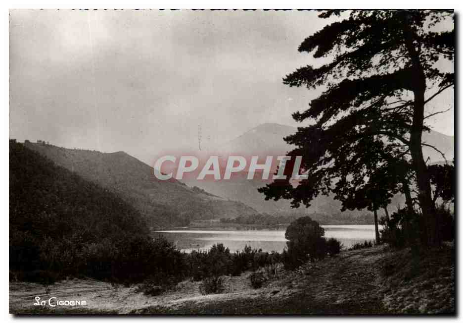 La Cigogne — Effet de soleil sur le lac Chambon — Edition La Cigogne, Vichy