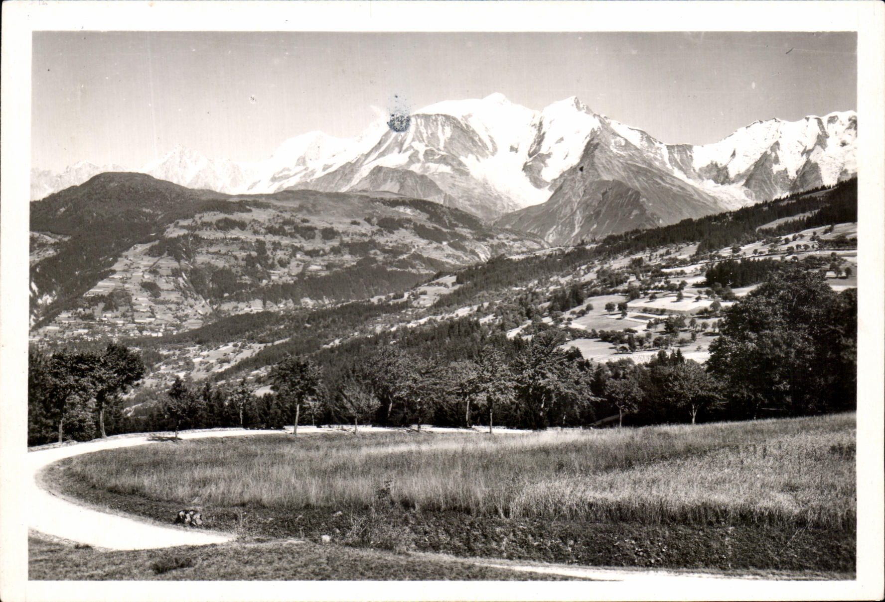 CPSM Route de Sallanches Combloux Megeve Le Mont Blanc