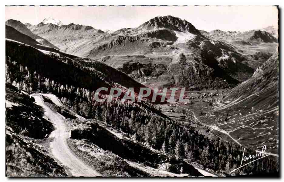 CPA Le Col de I Iseran La Plus Haute Route d Europe Val d Isere et la Grande Motte