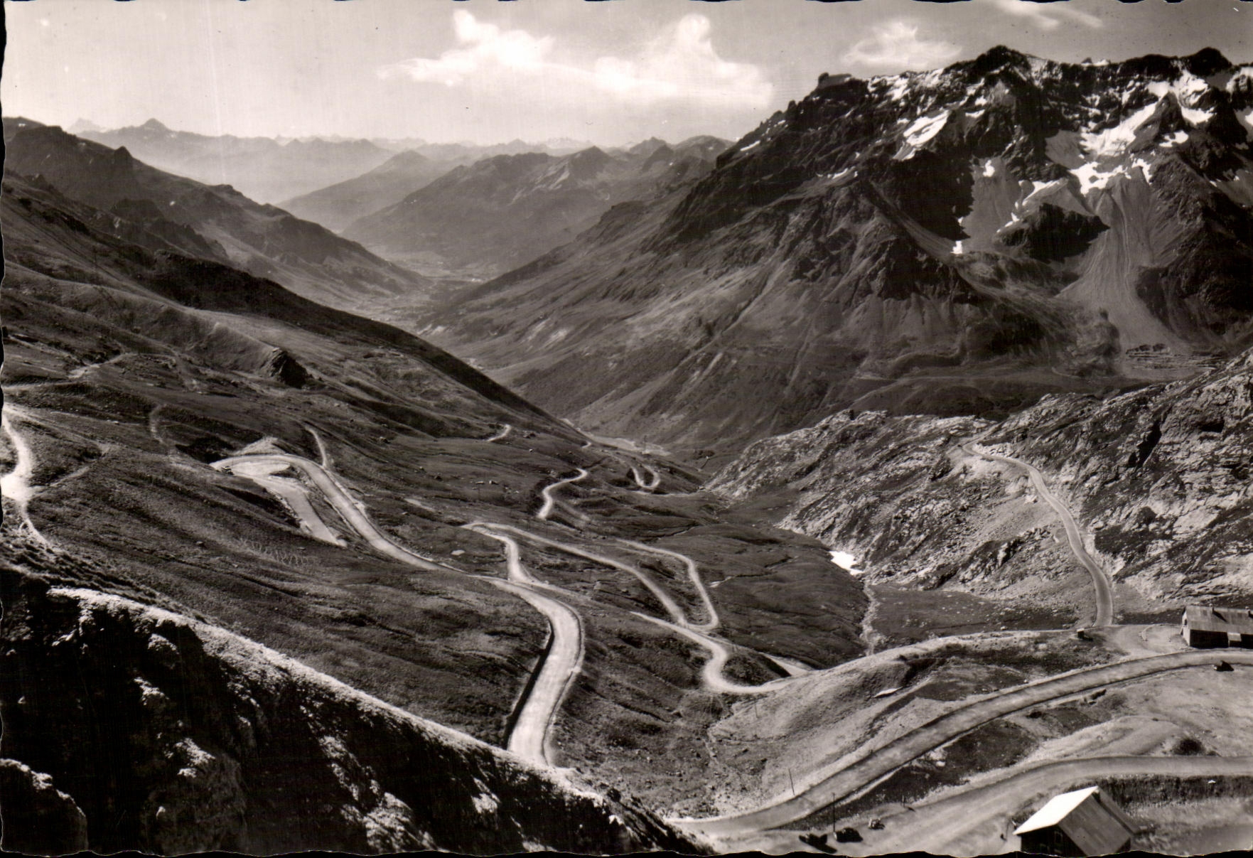Col du Galibier — Vue de la vallée de la Guisane — Éditions Clapier