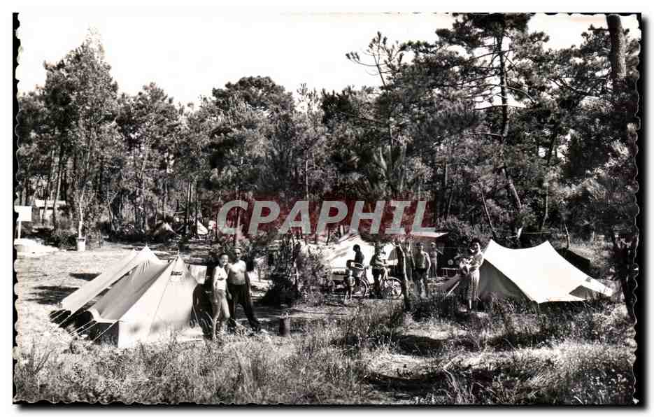 CPSM Mimizan Plange Les Campeurs Camping 