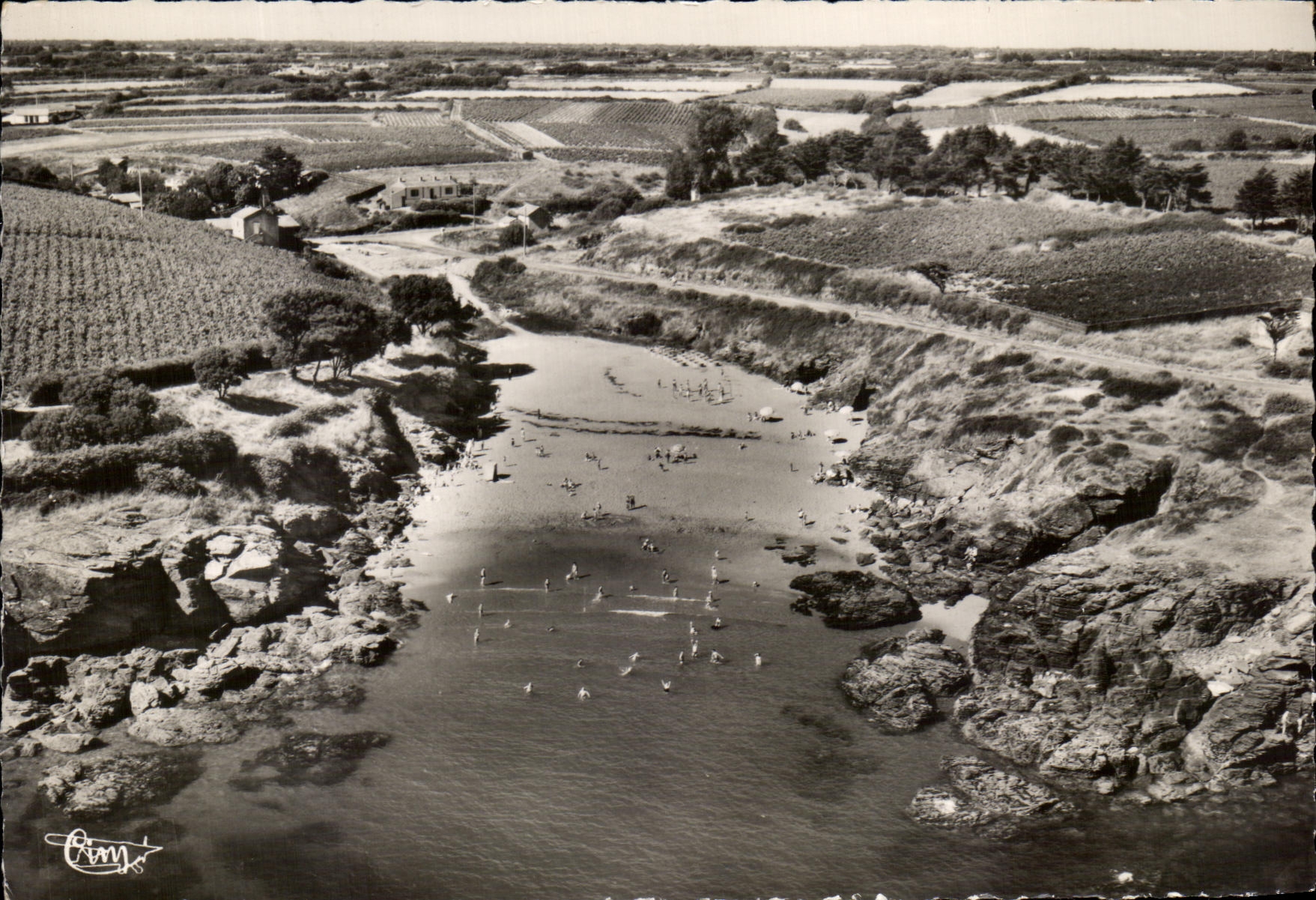 CPSM Ste Marie sur Mer Le Porteau Vue aerienne