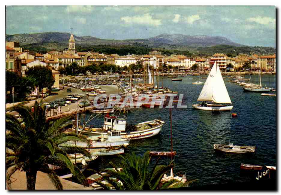CPM Sanary Sur Mer Vue Generale sur le Port et la Ville