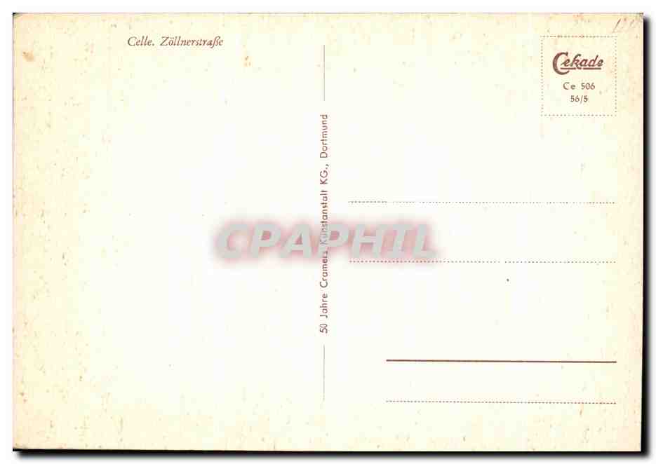 CPM Celle Zollnerstrabe — Rückseite