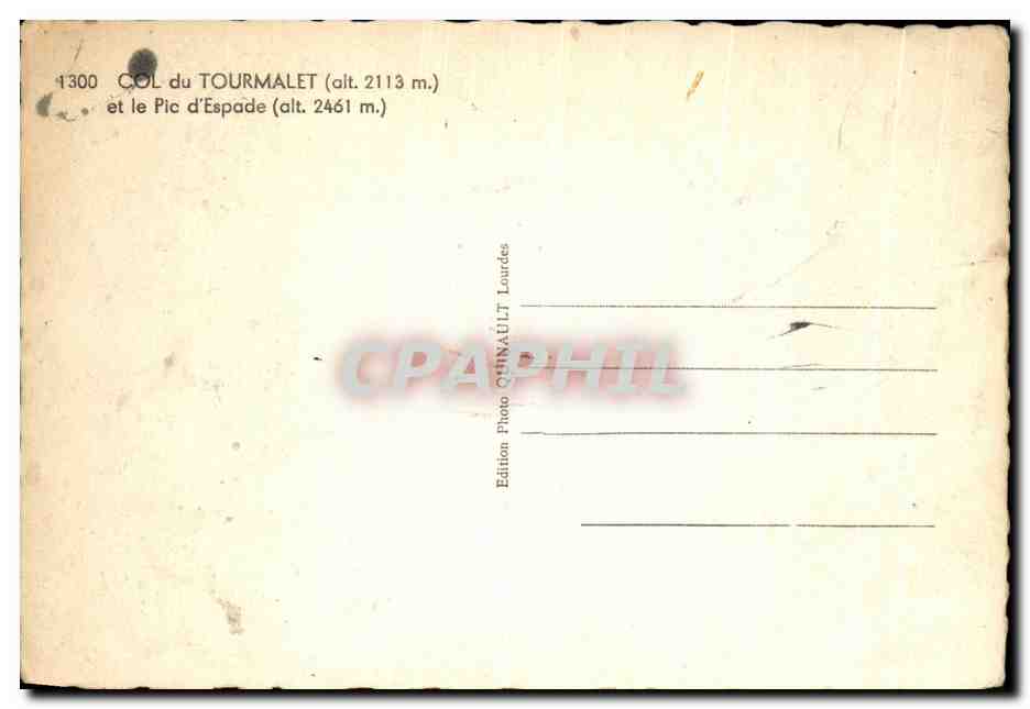 CPSM Col du Tourmalet et le Pic d Espade — Reverso