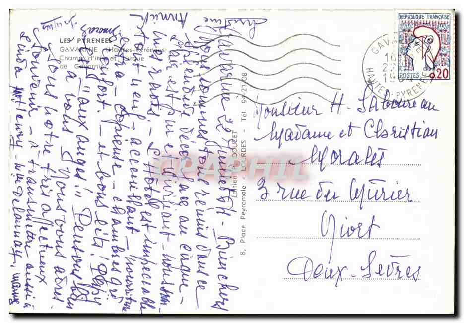 CPSM Gavarnie  — Verso