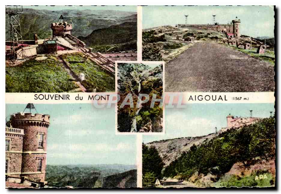 Mont-Aigoual — Souvenir du Mont-Aigoual (1567 m.) — Société des Cartes Postales Coloral (Tarn)
