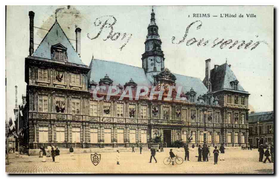 CPA Reims L Hotel De Ville