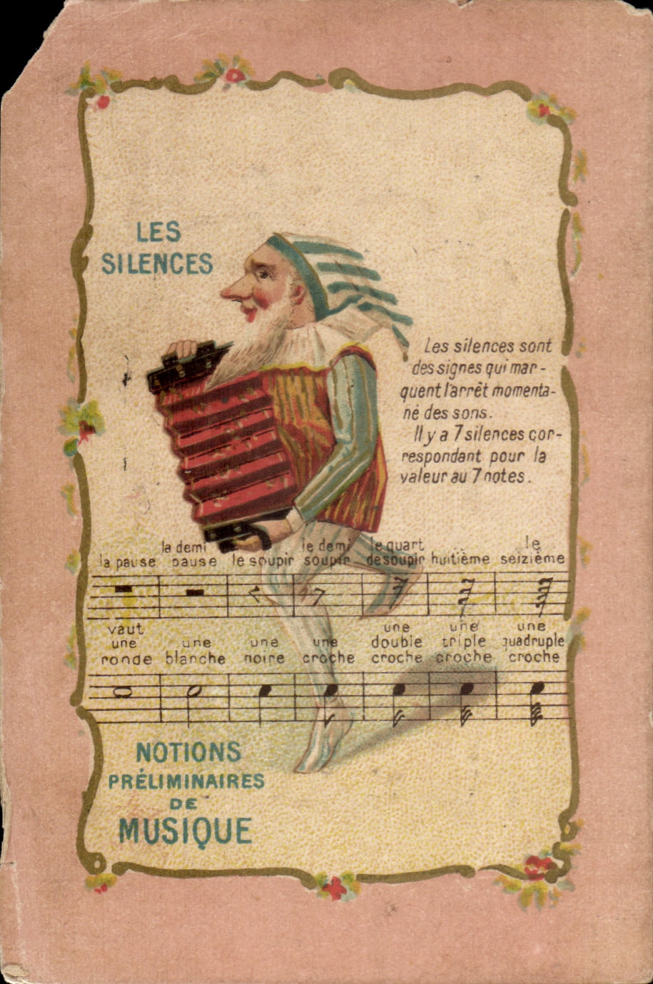 Chromo Les Silences Notions preliminaires de musique Accordeon