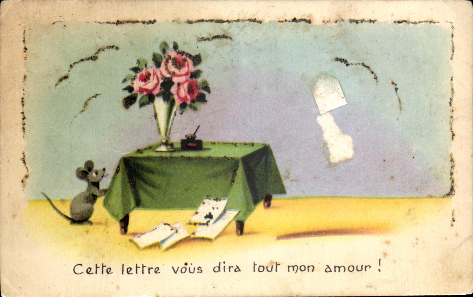 CPA Cette Lettre Vous Dira Tout Mom Amour Souris