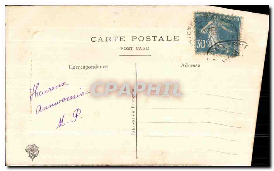 CPA Fantaisie Brodee 1er Avril poissons  — Rückseite