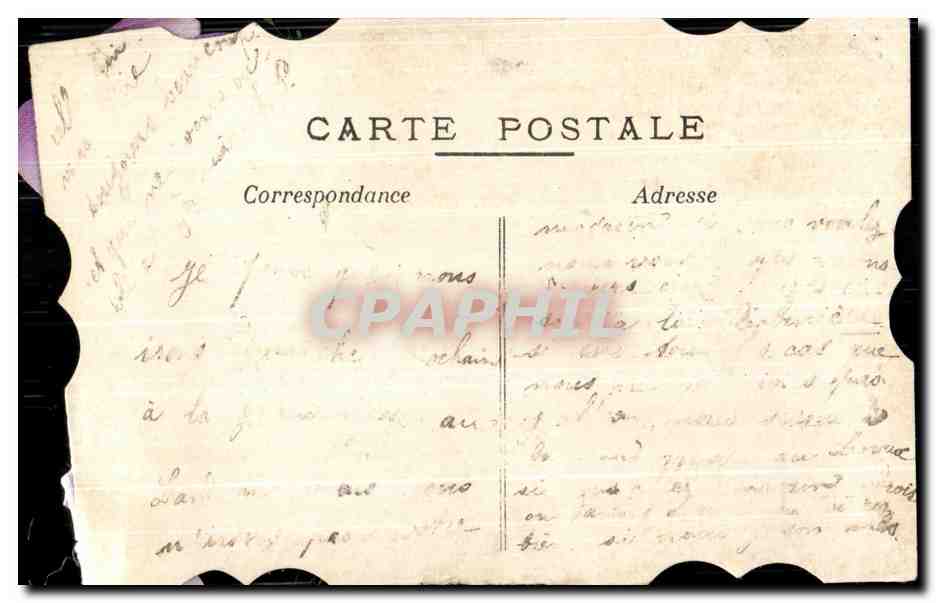 CPA Fantaisie Amitie Ancre de marine  — Rückseite