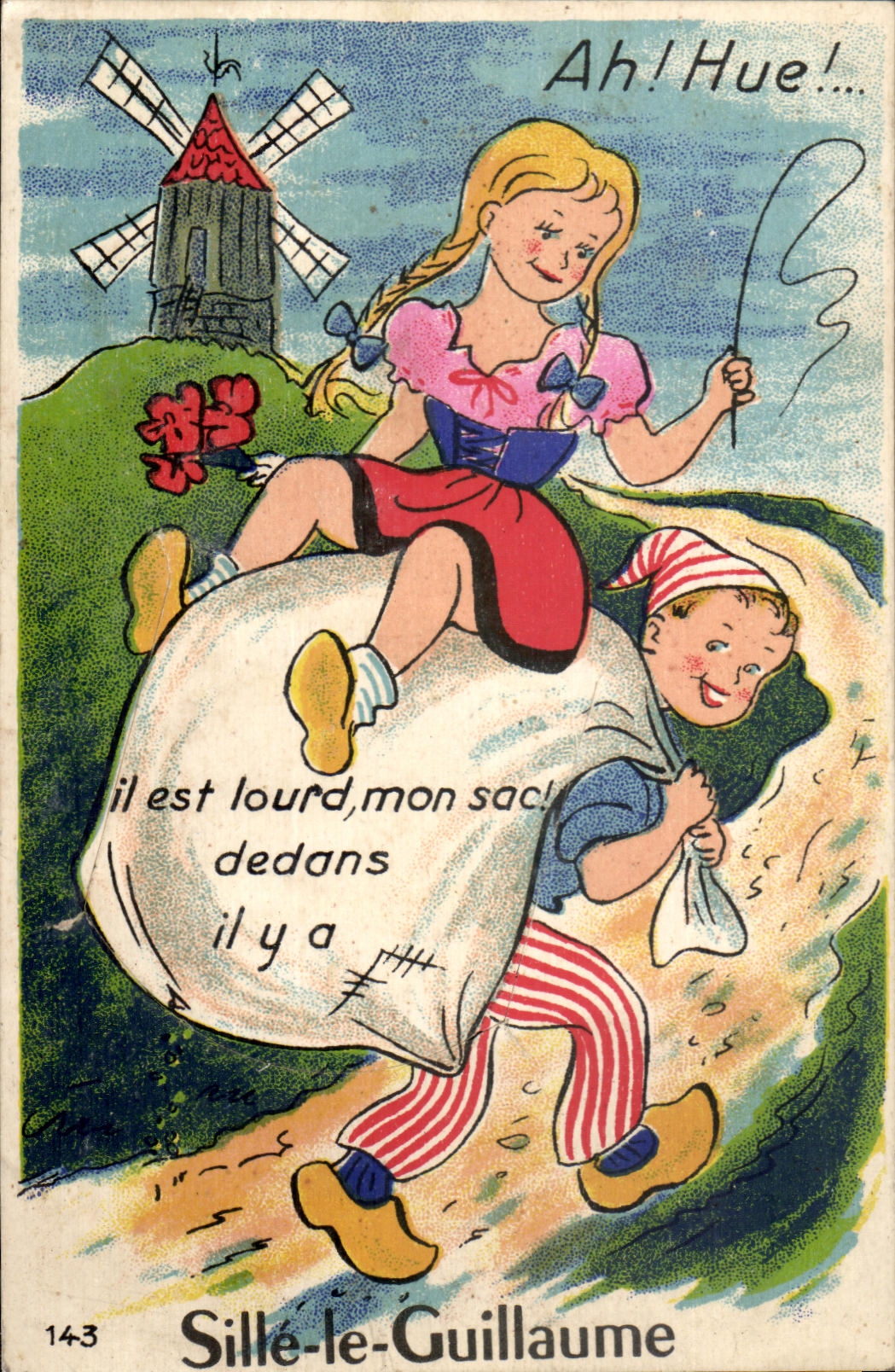 CARTE SYSTEME A Sille Le Guillaume Enfants Moulin