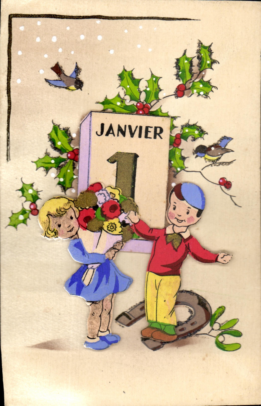 CPA Fantaisie 1er Janvier