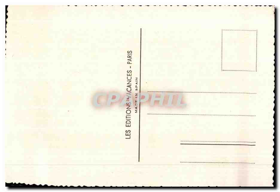 CPA Bretagne Folklore costume — Verso