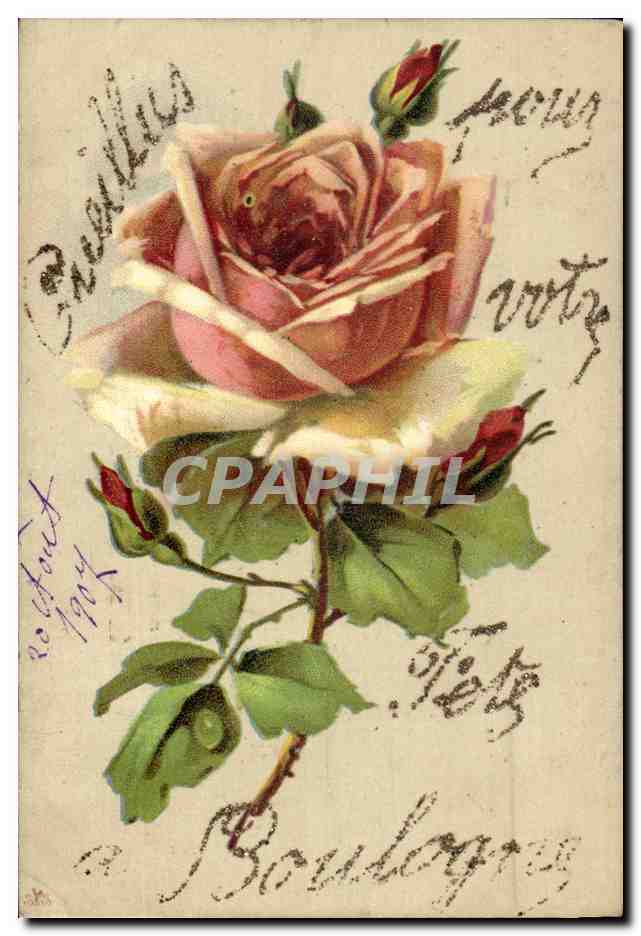 CPA Bonne Fete Fleurs Fete a Boulogne