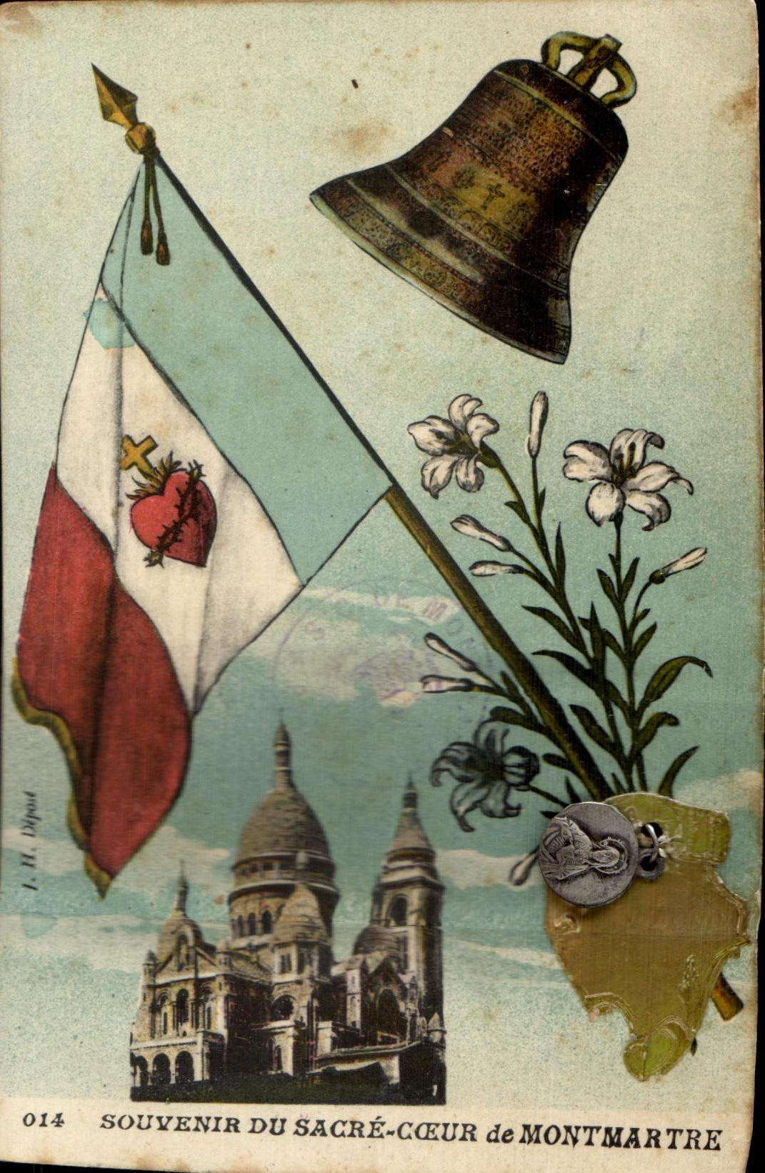 Sacré-Cœur de Montmartre — souvenir religieux — I. M. Dépôt, n° 014