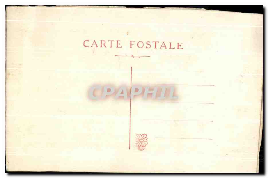 CPA Fantaisie Fleurs Brodee Bonne Annee — Rückseite