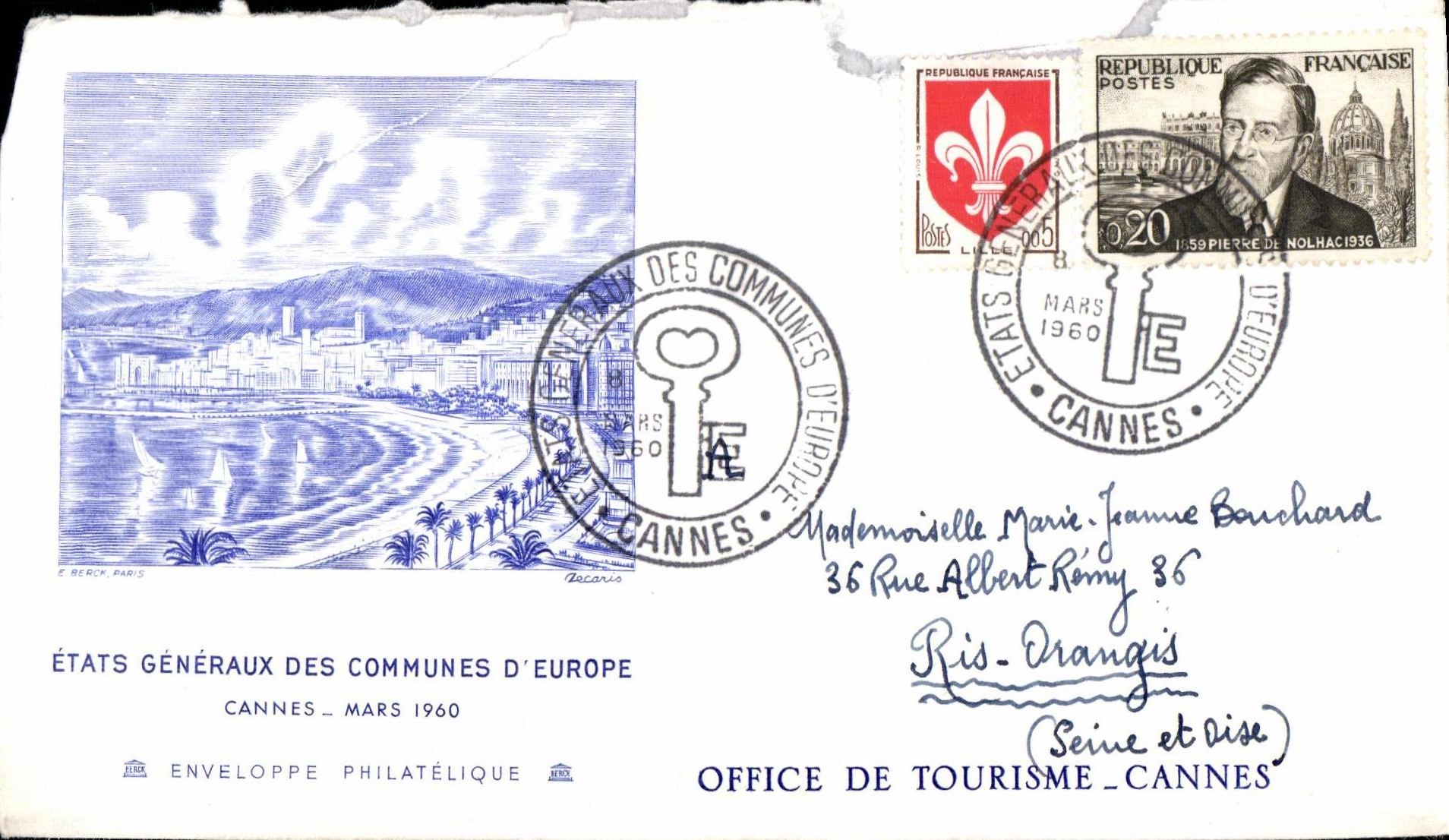 FDC Etats generaux des communes d Europe Cannes mars 1960