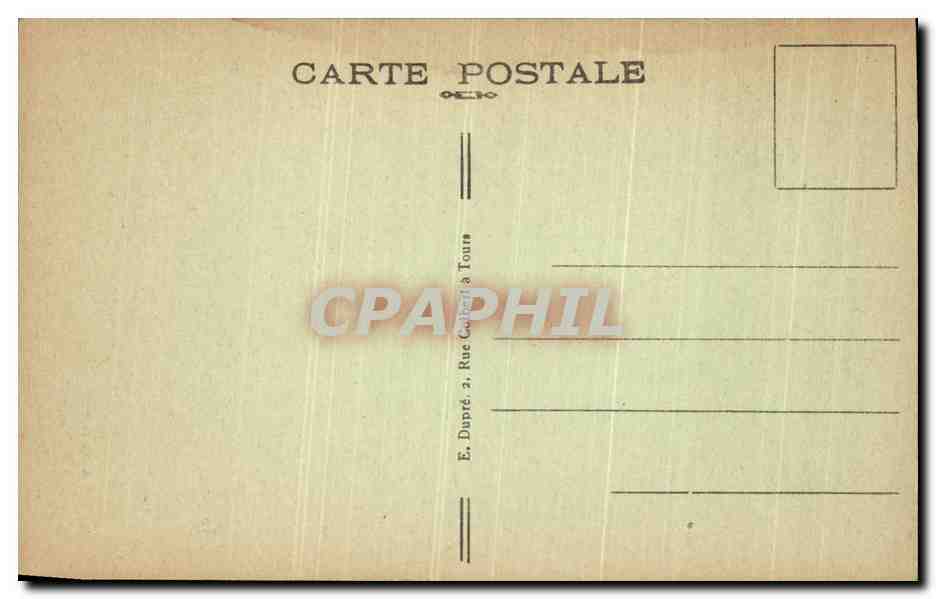 CPA Loches Cachot Cardinal La Balue — Rückseite