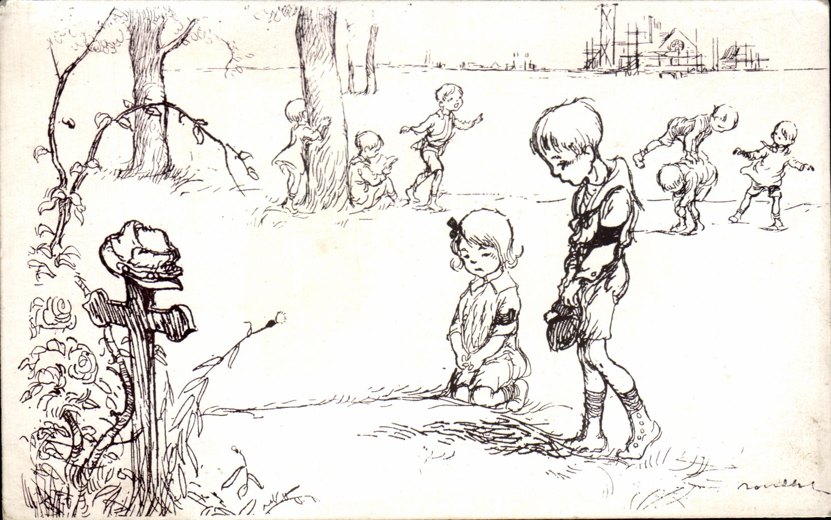 CPA Oorphelinat des armees Enfants
