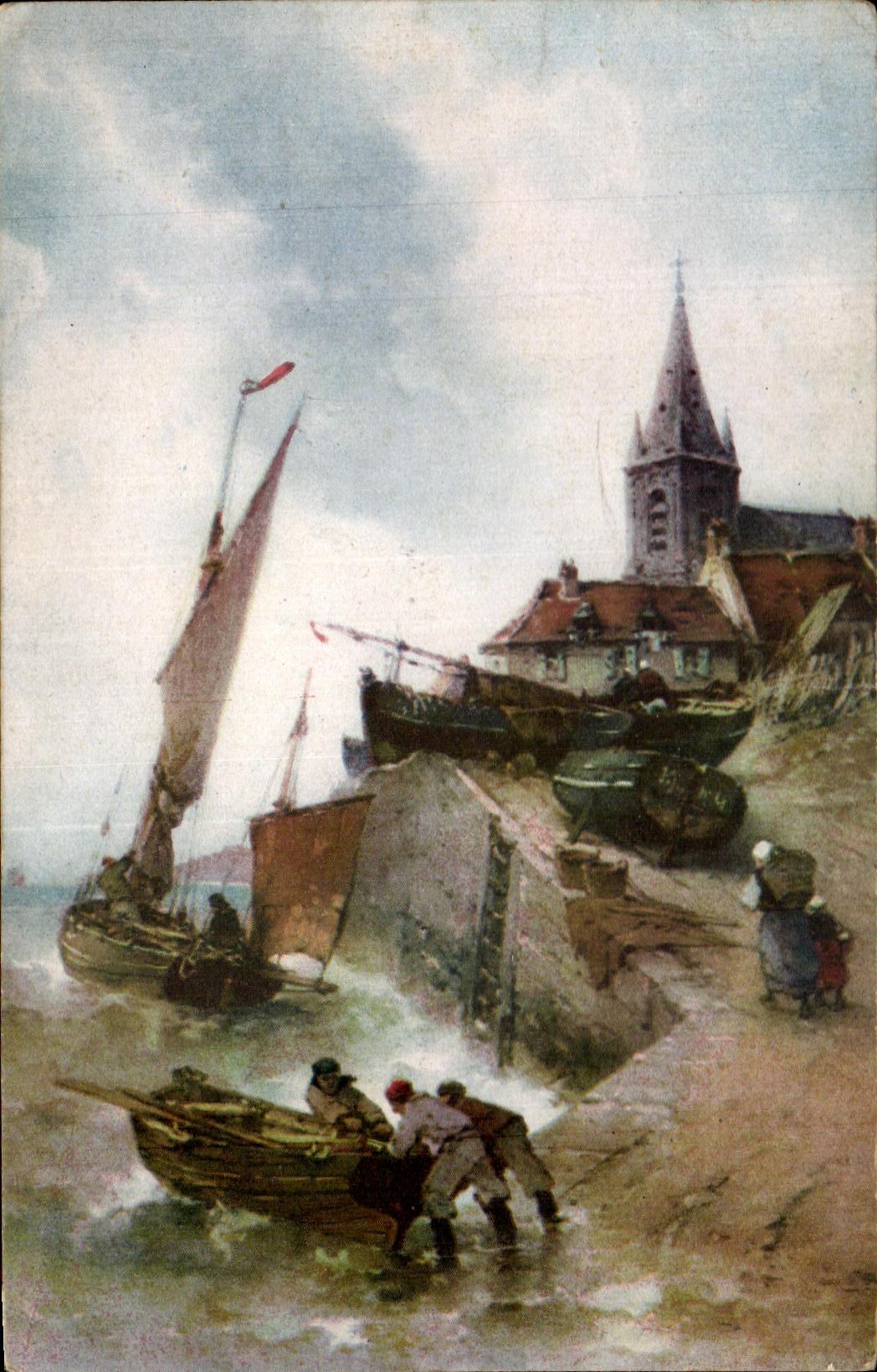 CPA Port de peche Bateau