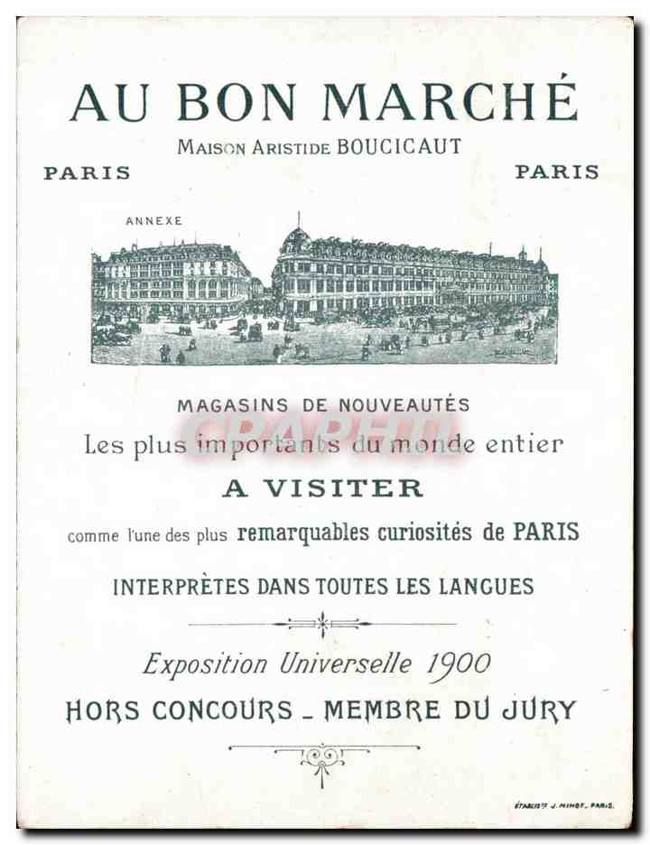 Chromo Au Bon Marche Enfants le concours hippique — Rückseite