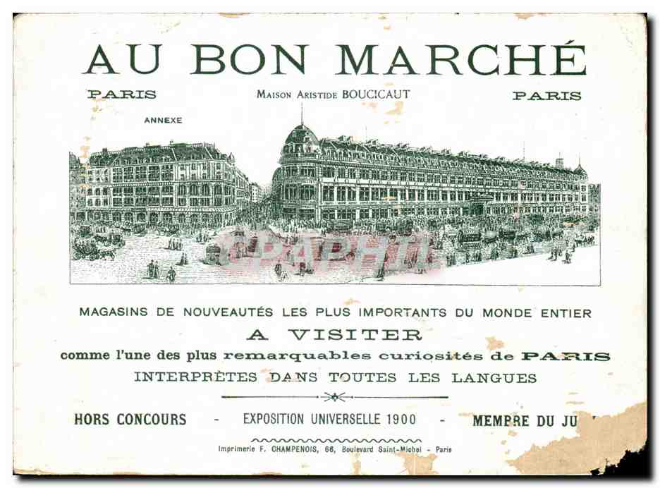 Chromo Au Bon Marche Enfants Les petites manoeuvres  — Verso