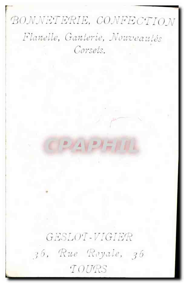 CPA Fleurs Muguet — Verso