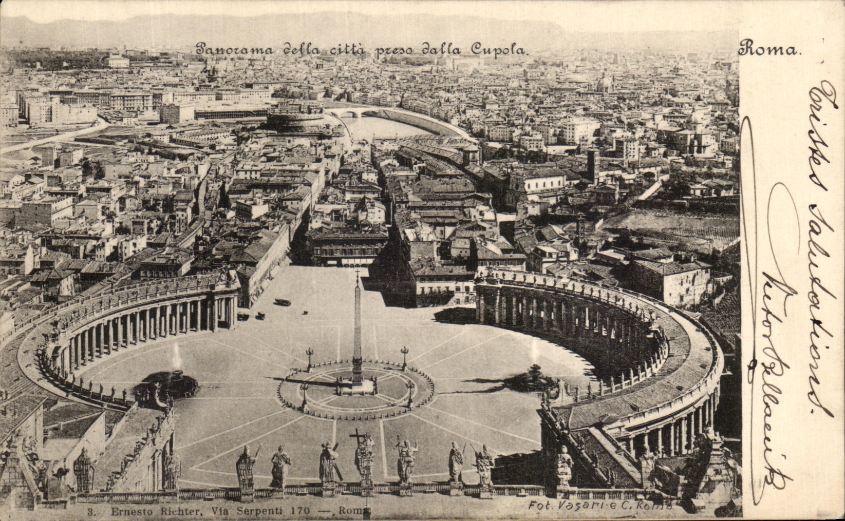 CPA Roma Panorama della citta presa dalla cupola 