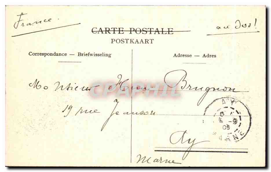 CPA Anvers Debarcadere Place Et Musee du Steen Vue du Promenoir — Rückseite