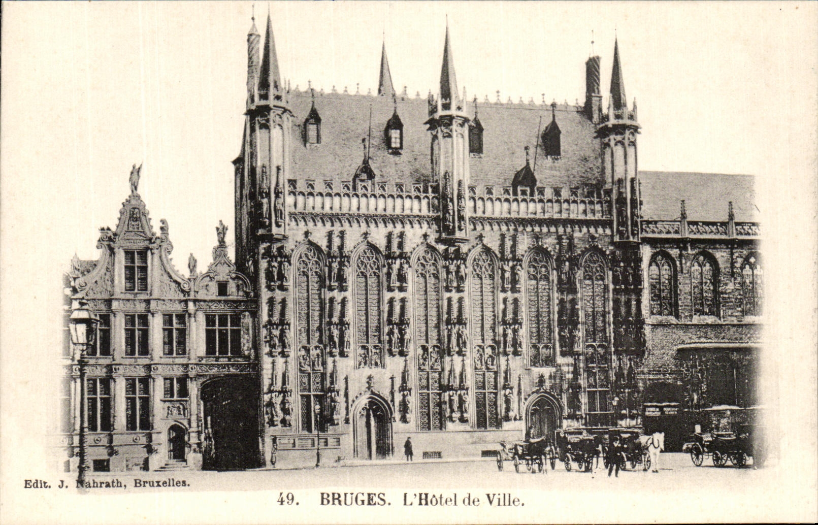 CPA Bruges L Hotel De Ville