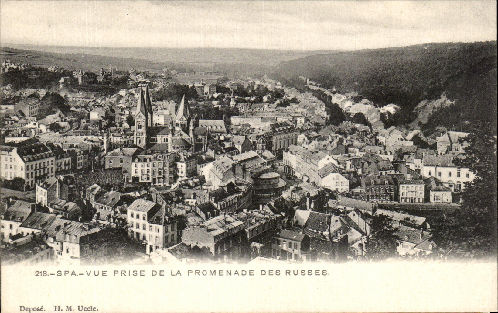 CPA Spa Vue Prise De La Promenade Des Russes