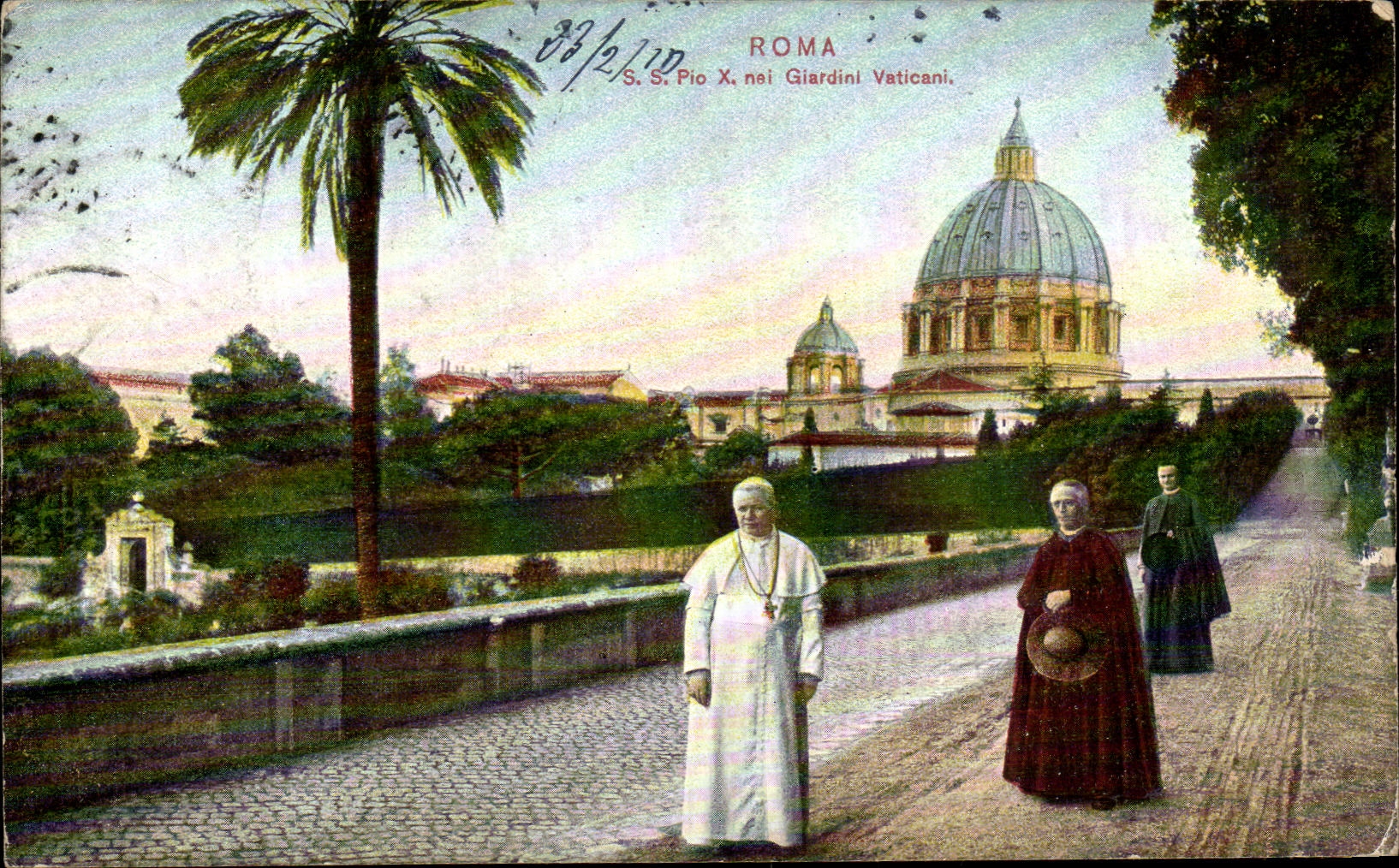 CPA Roma S s Pio Giardini Vaticani 