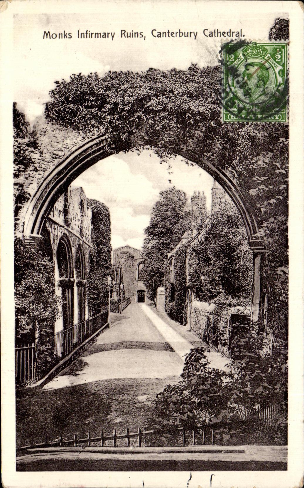 CPA Canterbury Monks Ruins Cathedrale