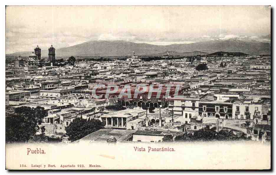 Puebla — Vista Panorámica — Latapi y Bert, n° 134