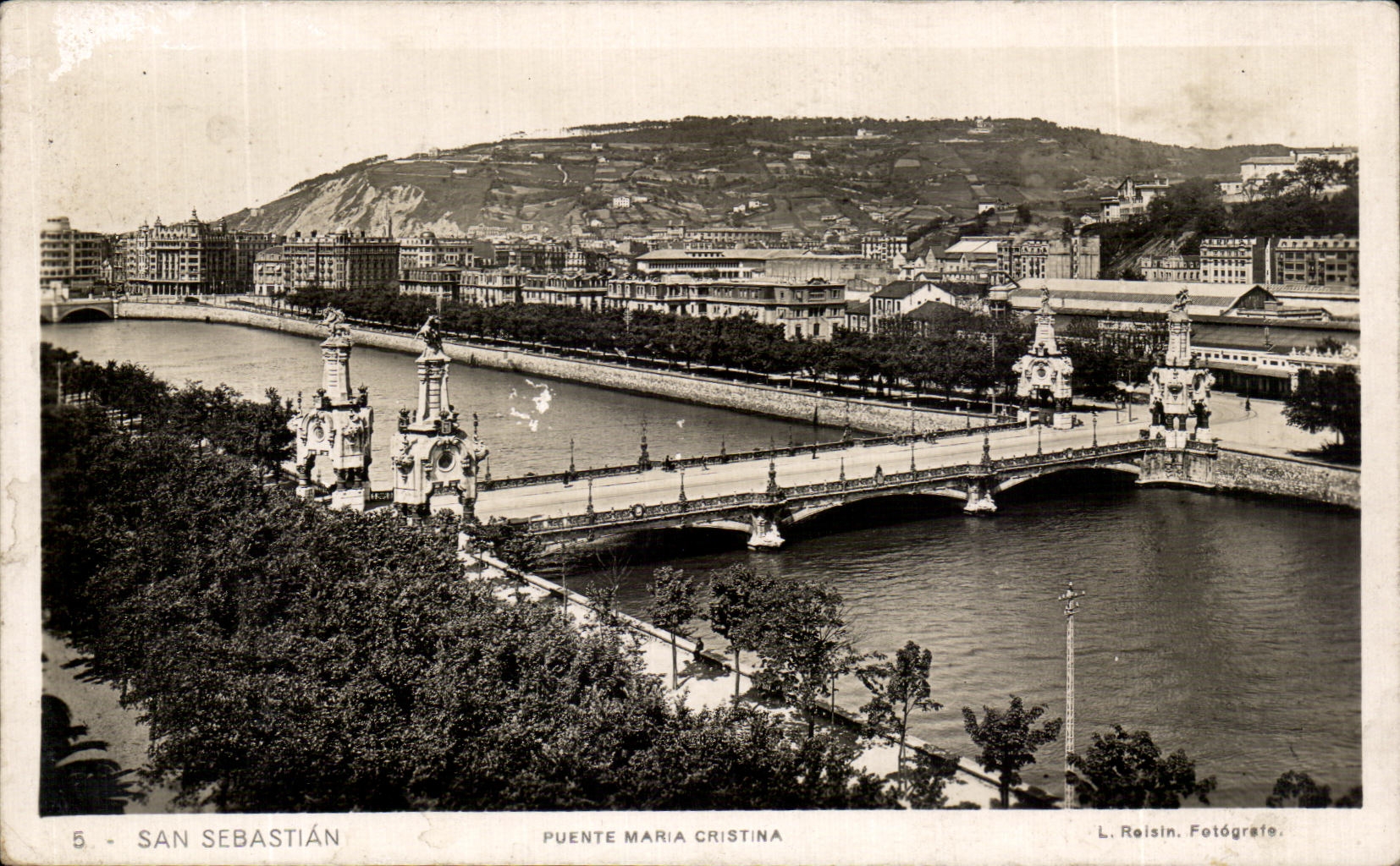 CPA San Sebastian puente Maria Cristina