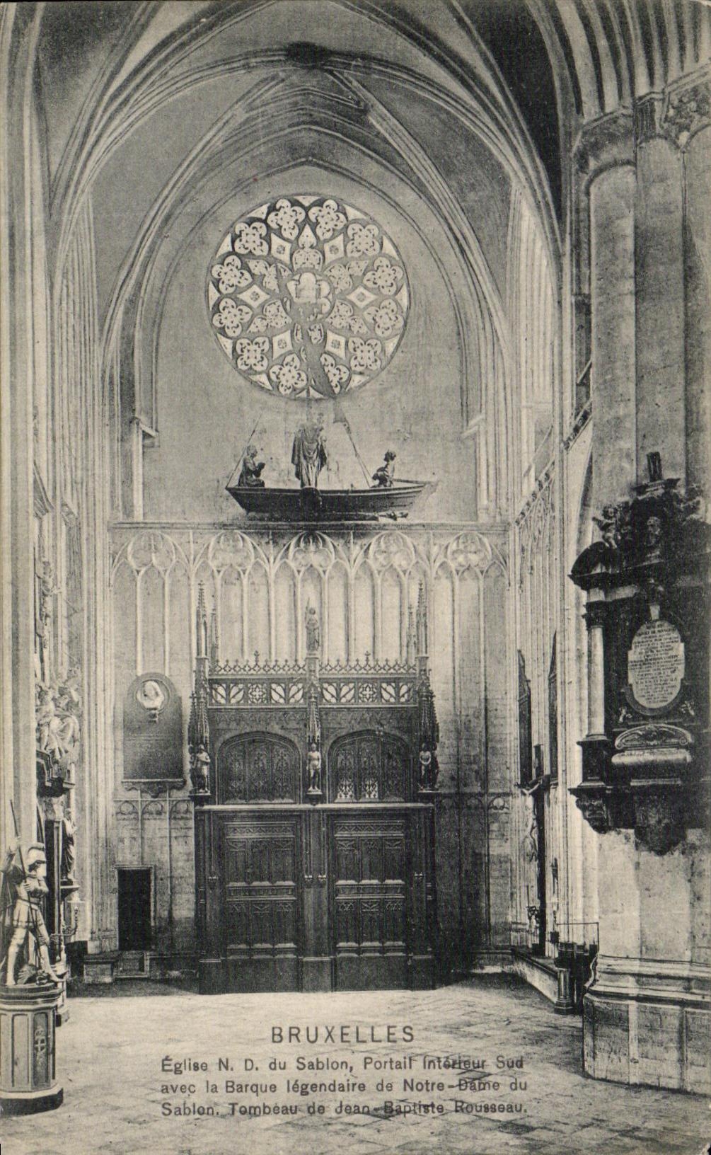 CPA Bruxelles Eglise N D Sablon Portail interieur sud