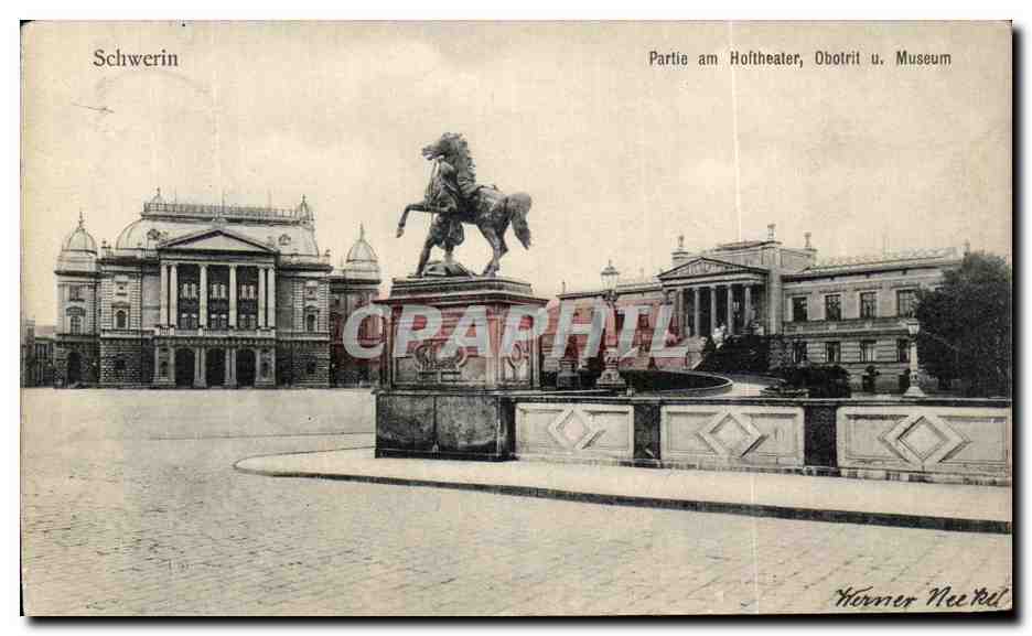 CPA Schwerin Partie am Hoftheater Obotri Museum 