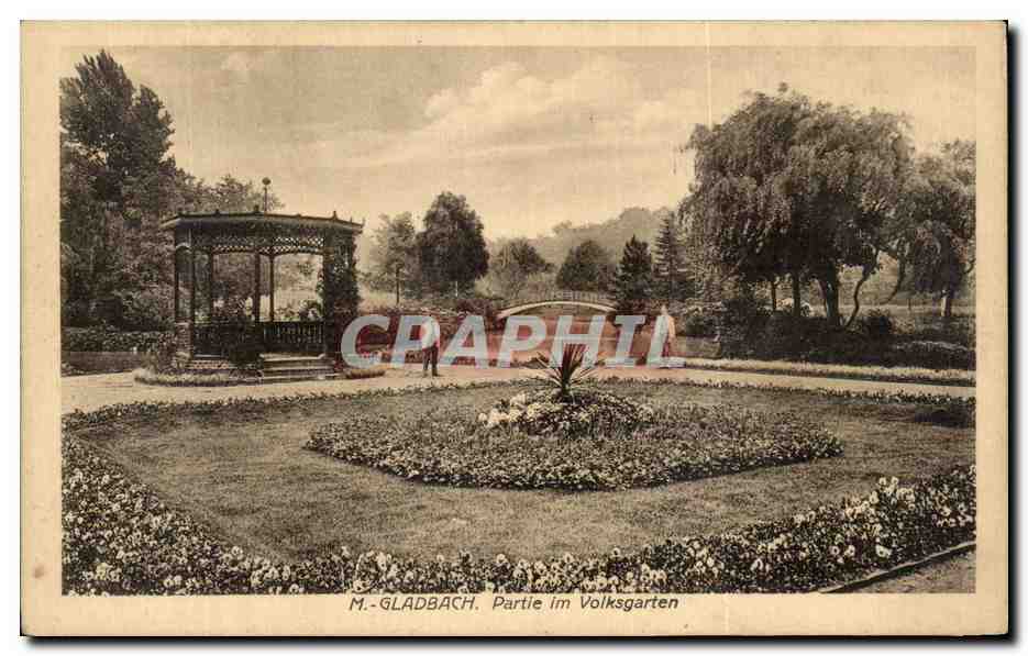 CPA M Gladbach Partie Im Volksgarten 