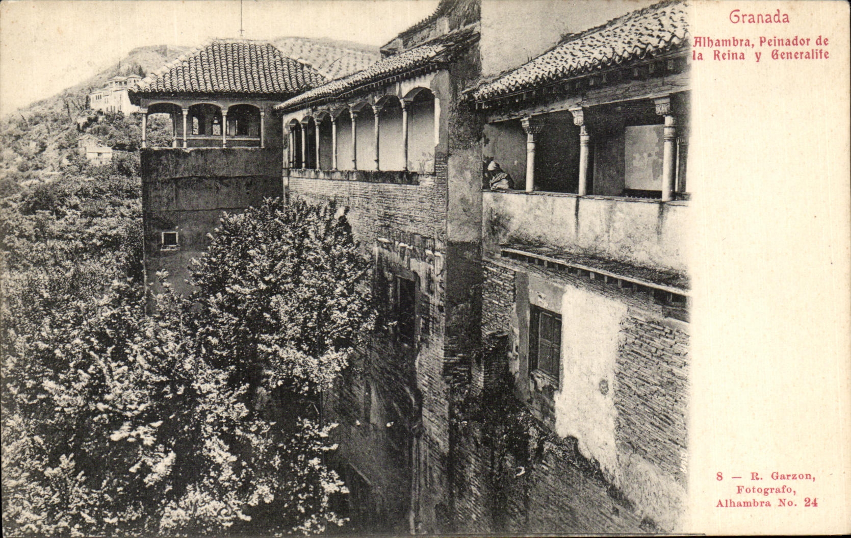 CPA Granada Alhambra Peinador d la Reine y Generalife