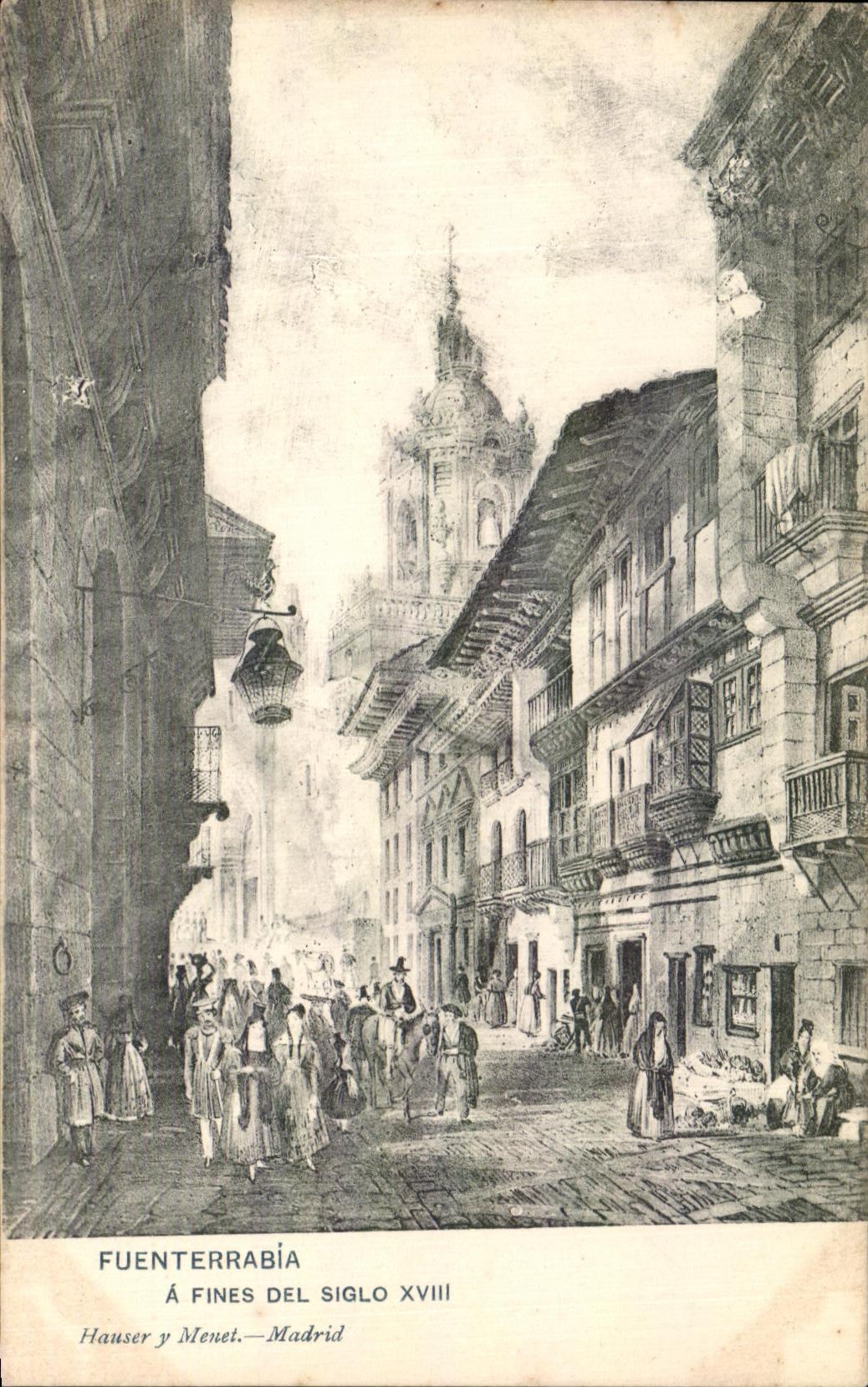 CPA Fuenterrabia A fines del siglo XVIII