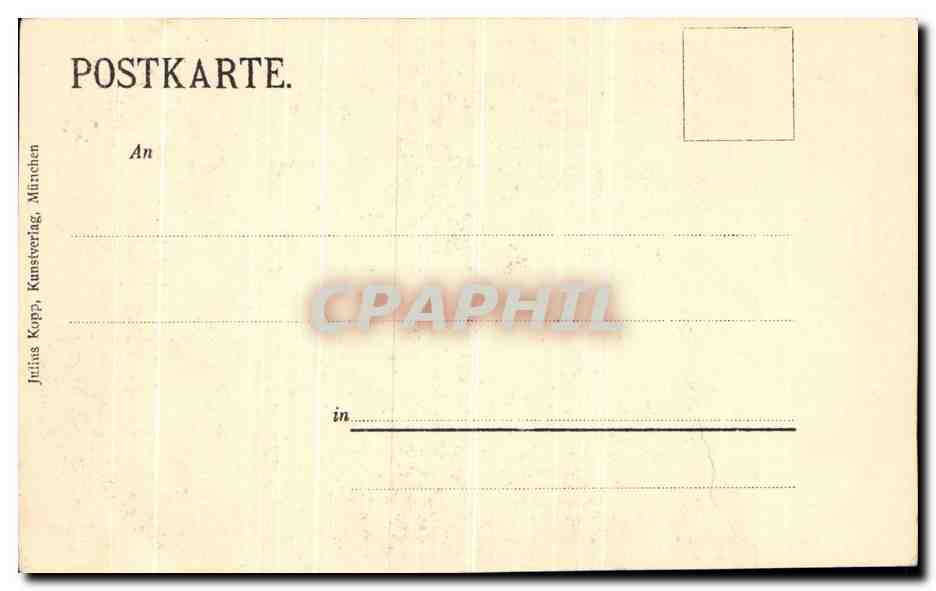 CPA Herrenchiemse Chambre de parade  — Rückseite