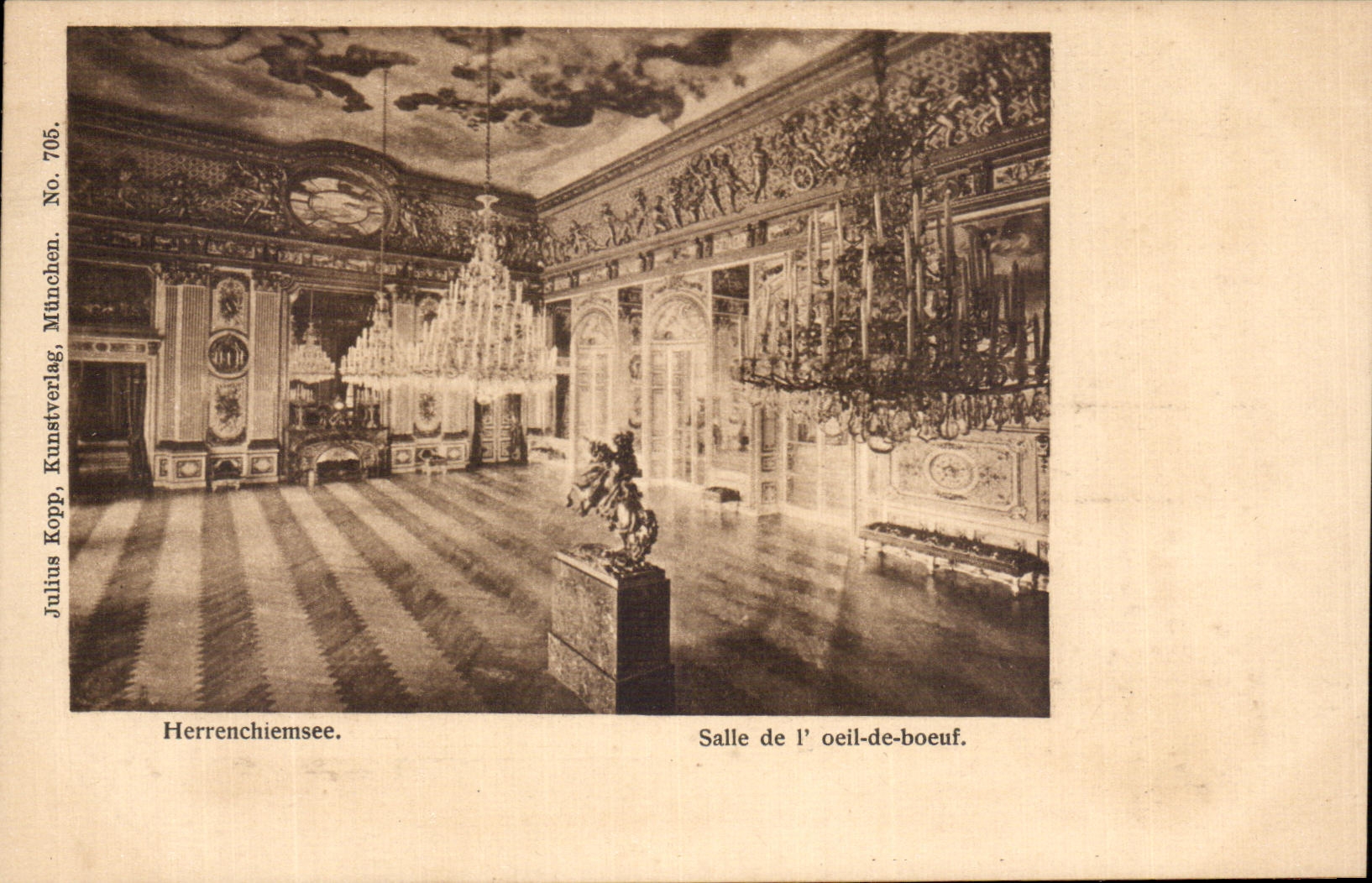 CPA Herrenchiemse Salle de l oeil De boeuf