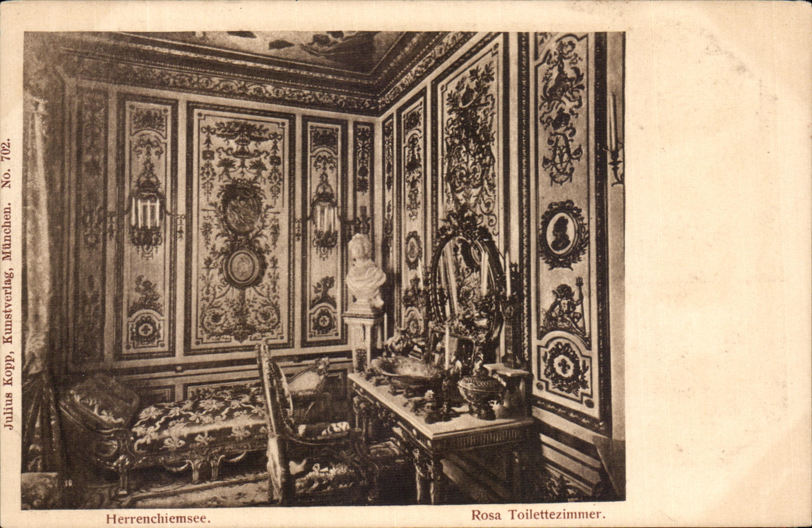 CPA Herrenchiemse Rosa Toilettezimmer