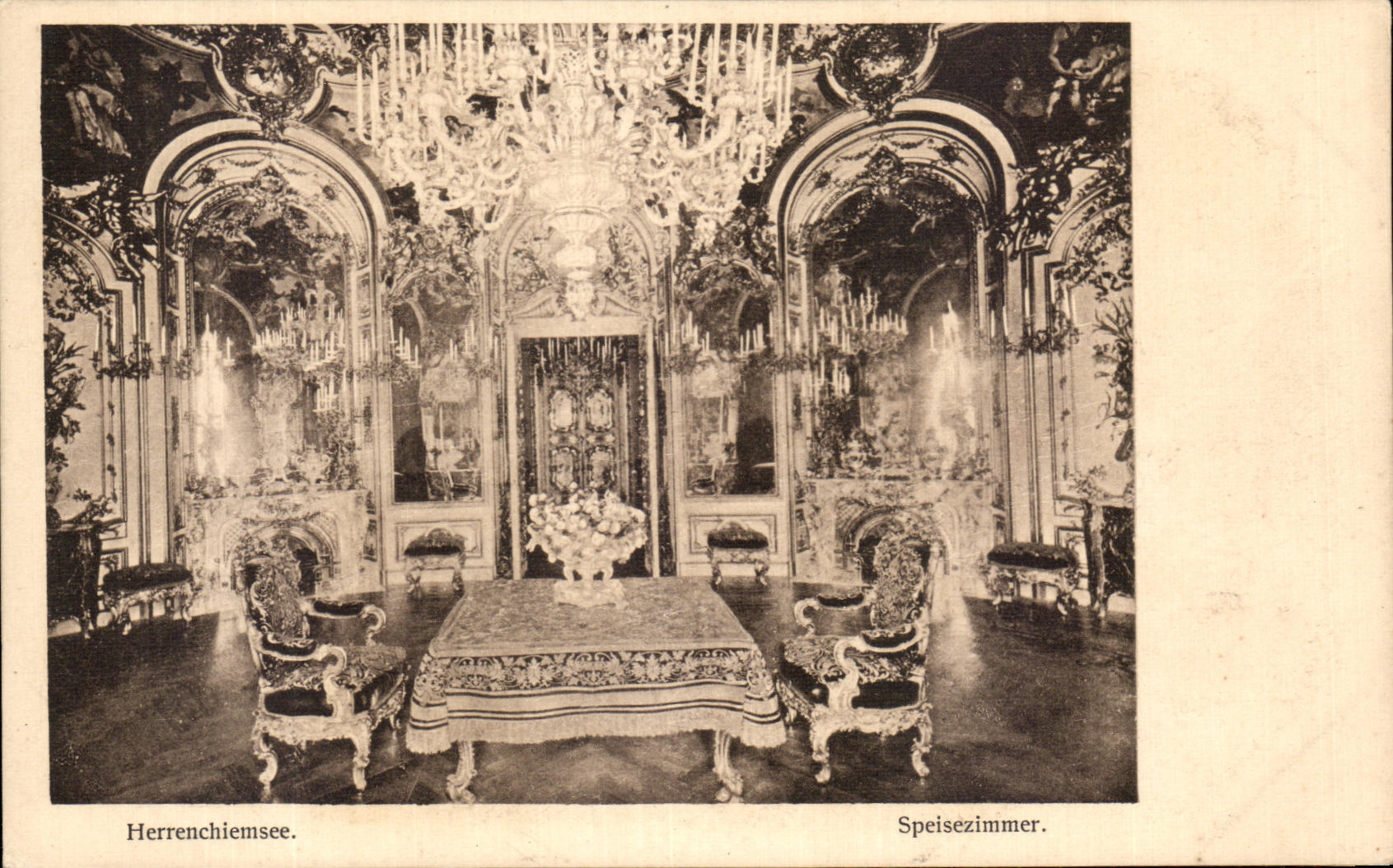 CPA Herrenchiemse Speisezimmer