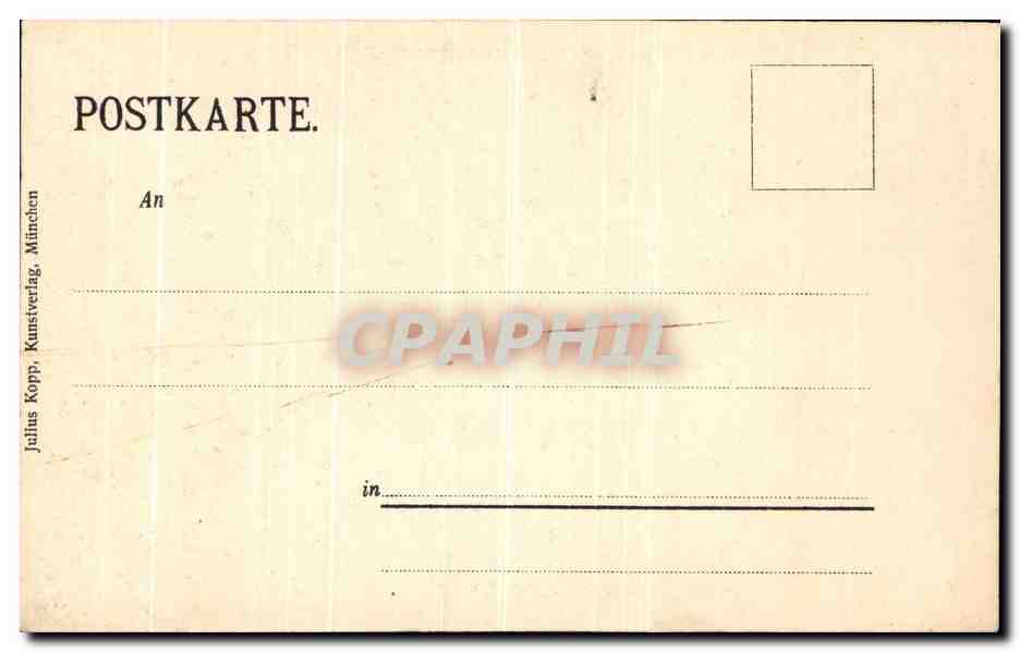 CPA Herrenchiemse Speisezimmer — Rückseite