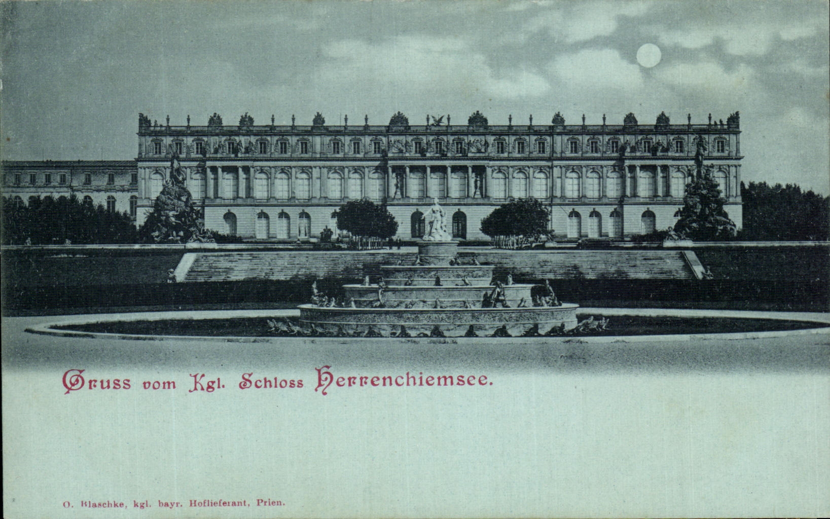 CPA Herrenchiemse Gruss Vom Schloss
